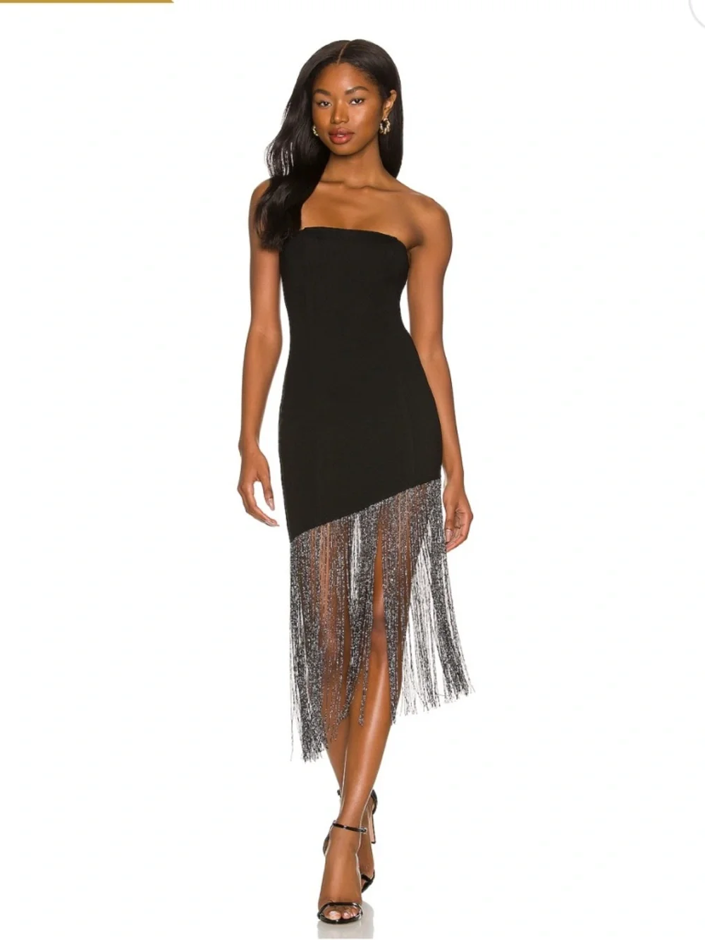Superdown Cleo Strapless Fringe Dress - NWT - Picture 1 of 10